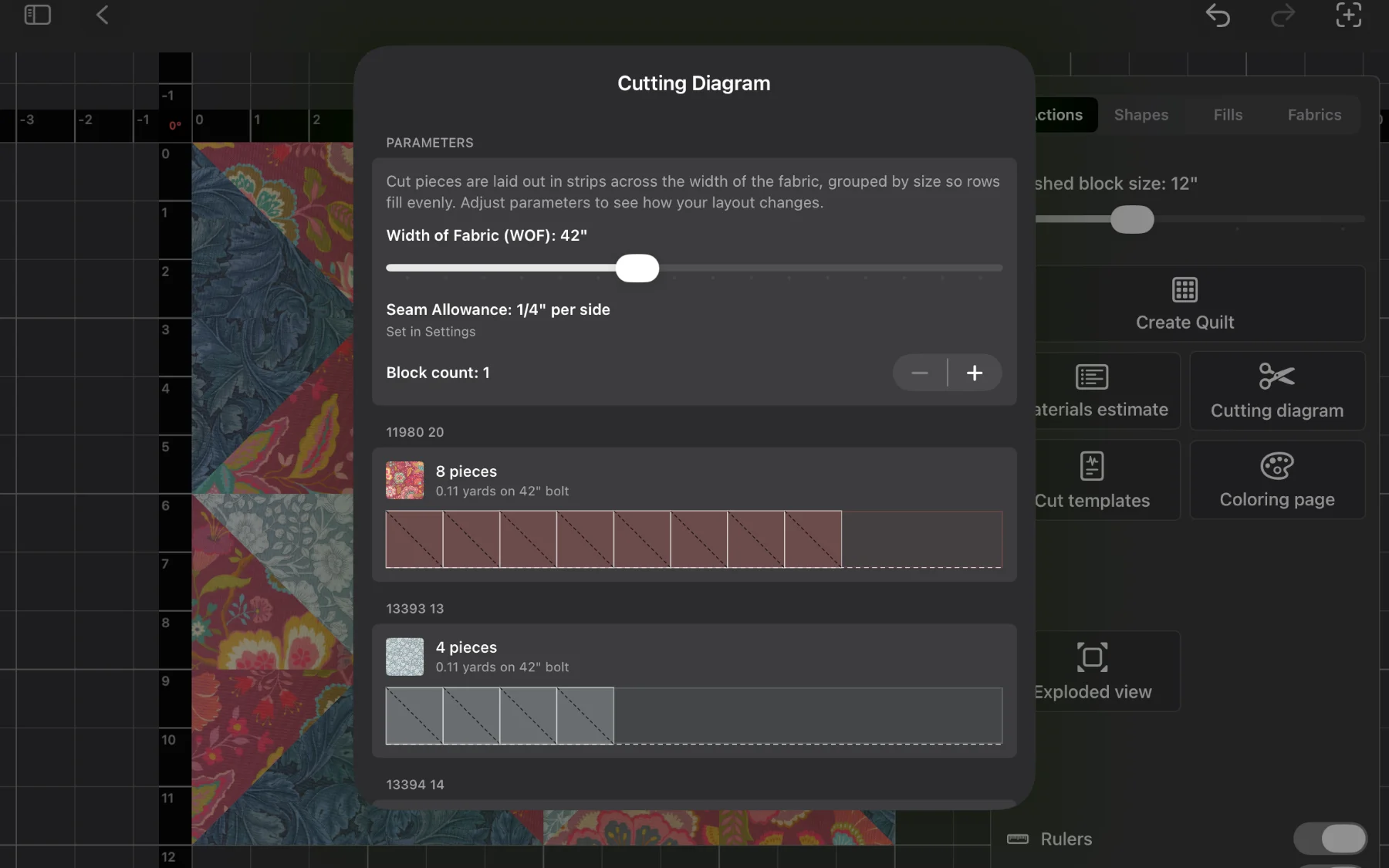 Cutting diagrams for any design you create